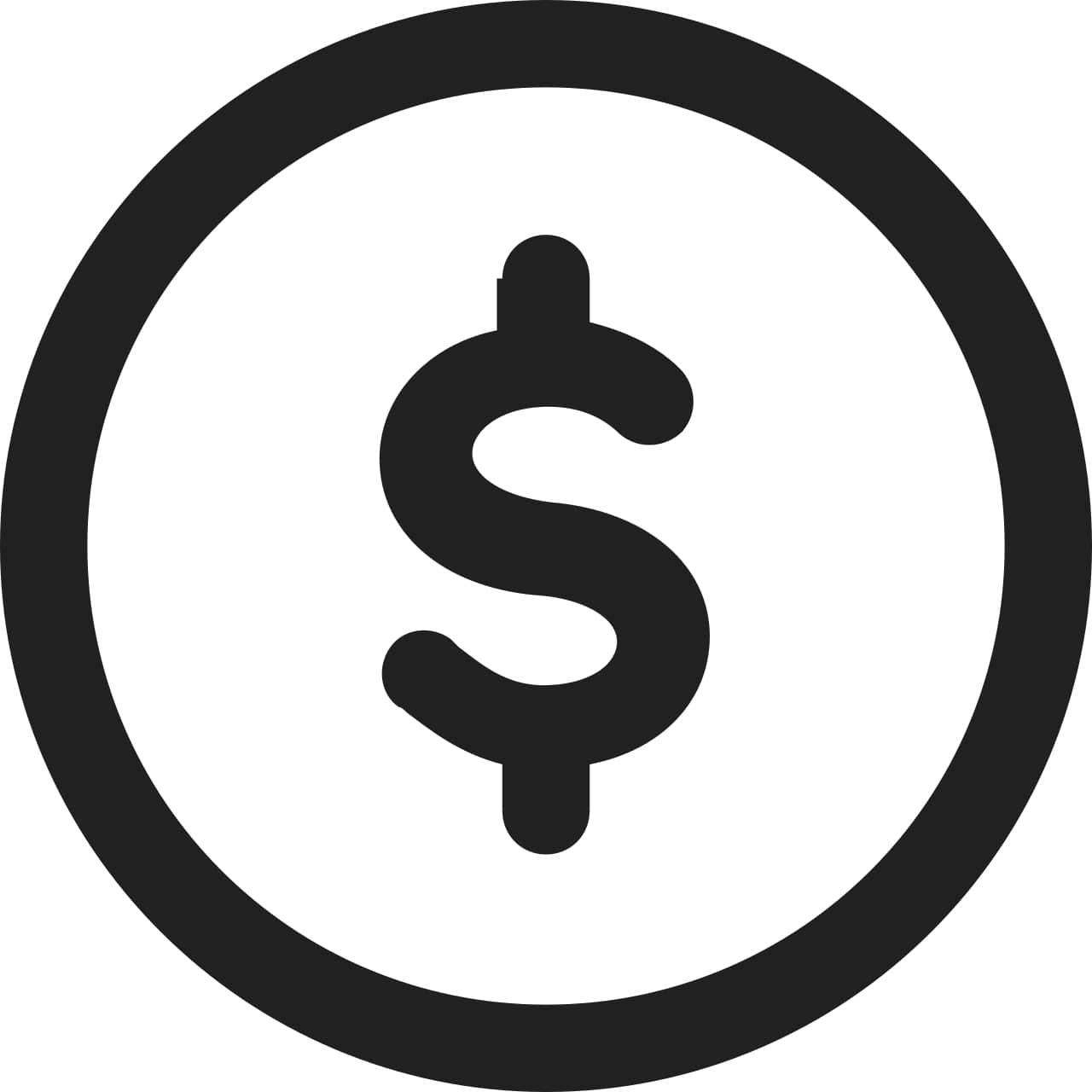 Circle icons with dollar sign in center - 30-day money-back guarantee†