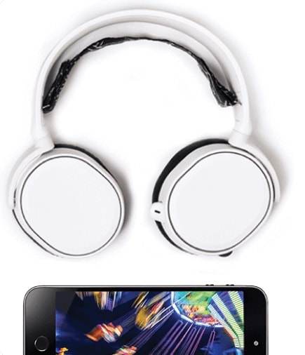 Headphones with mobile phone