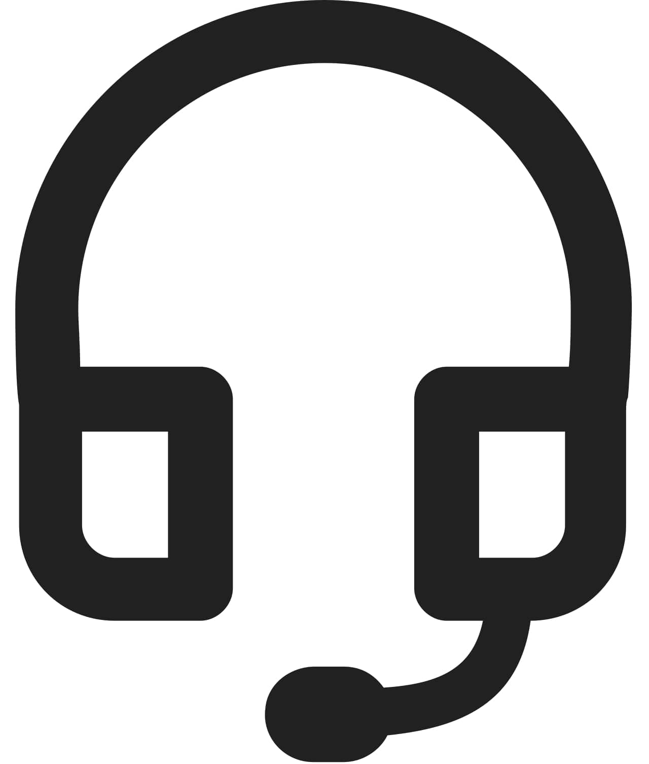 Headset icon for 24/7 technical support